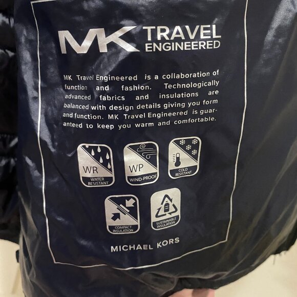 Michael Kors Men's Puffer Jacket Large - Picture 3 of 4